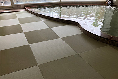 温泉乃畳 グリーン 幅750ミリ×丈330ミリ×厚み20ミリ 1枚 Cさま用(送料込み)