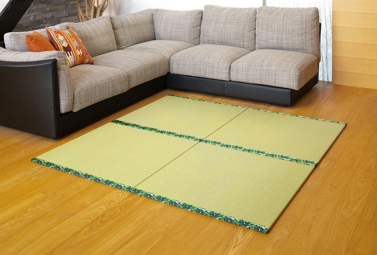 縁付き和紙表置き畳 銀白100A - kunieda