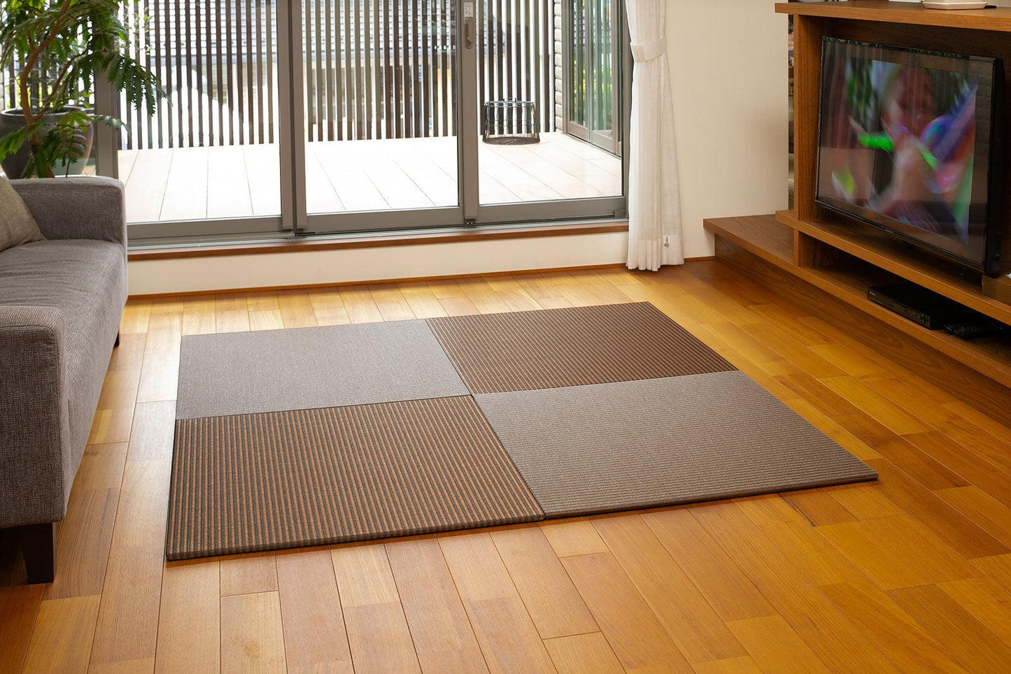 縁無し和紙表置き畳 清流ストライプ - kunieda