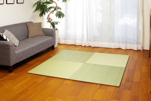 国枝縁無し樹脂表置き畳「気分草 」へ